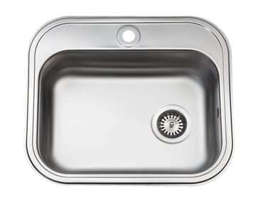 Juvel Barents køkkenvask 480x340x147mm m/strainer mat rf stål