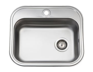 Juvel Barents køkkenvask 480x340x147mm m/strainer mat rf stål
