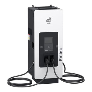 Lynladestation, EVlink Pro DC, 150kW, CCS2 + CCS2 ladestik, 7,5m kabel uden kabelstyringssystem