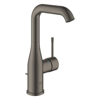 GROHE Essence etgrebs håndvaskarmatur 127 mm tud m/bv, børstet Hard Graphite messing