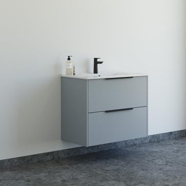 Dansani Mido møbelpakke 81 cm 2 sk, vask, glat, blå