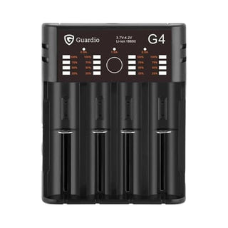 GUARDIO batteri oplader inkl. 4 batterier