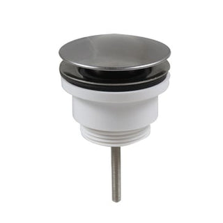 Unite bundventil med stor prop push-open 114"" forkromet