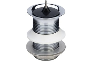 Viega bundventil u/overløb 114"" x 60 mm x 70 mm messing forkromet