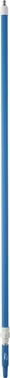 Vikan Aluminiumsteleskopskaft med vandgennemløb og metal kobling ((Q)) 1600 - 2780mm Ø32mm blå