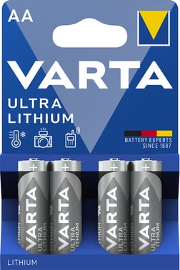 Varta batteri Lithium AA 6106 4-PAK