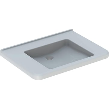 Geberit Renova Comfort Square håndvask, 750 x 550 x 155 mm, hvid porcelæn KeraTect