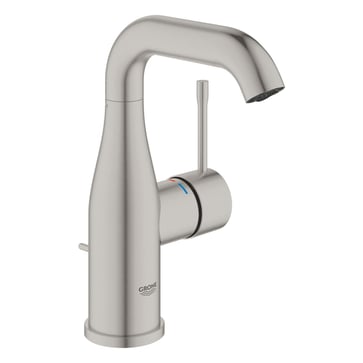 GROHE Essence etgrebs håndvaskarmatur 114 mm tud m/bv, Supersteel messing