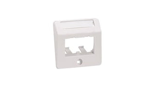 Dataudtag Euro indsats PanNet for 2x MiniCom 50x50 hvid