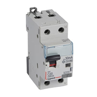 DX3 RCBO kombiafbryder C20 1pol+N 30mA type-F 2M 6000/6KA