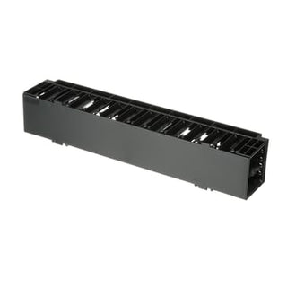 19"" Kabelmanagment enkelt side front vandret 2U sort