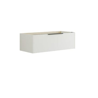 Dansani Mido vaskeskab 100x32 cm m/1 skuffe, stribet hvid mat