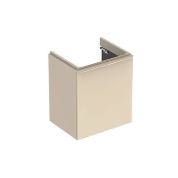 Geberit Smyle vaskeskab tv 536x617x433mm 1låge sand-grå spånplade lak