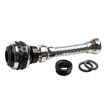 NEOPERL® Bubble-Stream luftblander m/kugleled, brus og slange M22/M24 15 l/min.