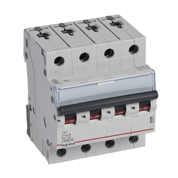 TX3 MCB automatsikring C13 4pol 4M 6000/6KA