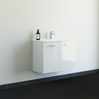 Dansani Mido mini møbelpakke 81 cm 2 låger, vask, hvid højglans