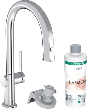 hansgrohe Aqittura M91 FilterSystem 210, udtrækstud, 1jet, Starter Set, krom