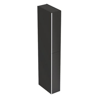 Geberit Acanto højskab 220x1730x476mm 2skuffer sort spånplade lak