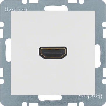 Multimedieudtag Euro indsats HDMI S./B. hvid