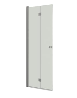 Dansani Match B-foldedør 89-91cm satin/klar