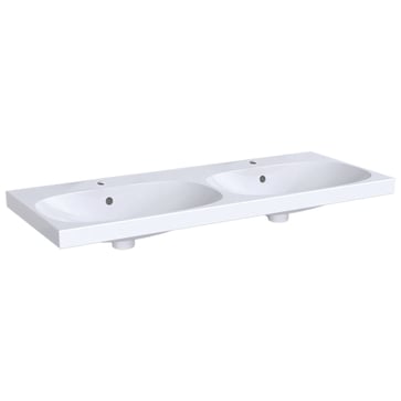 Geberit Acanto håndvask dobb 1200x168x482mm t/møbel/bolt hvid porcelæn