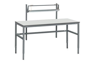 WFI arbejdsbord XS m/hylde & papirafriver 1600x800 mm