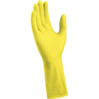 Gummihandske Basic gul str 9/L