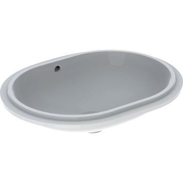 Geberit Variform håndvask 610x460x181mm underlim hvid porcelæn KeraTect