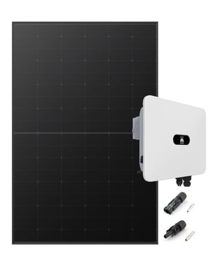 Huawei el pakke 12kW hybrid inverter med 34 stk 430Wp all black paneler