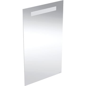 Geberit Option Basic Square spejl med lys 40 x 70 cm, aluminium