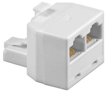 Splitterstik RJ45 1xhan/2xhun