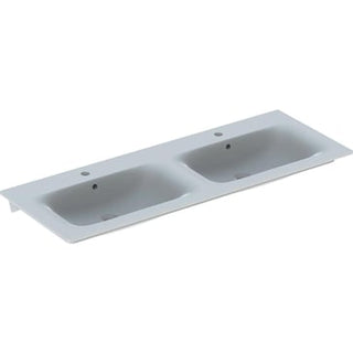 Geberit Renova Plan håndvask, 1300 x 480 x 168 mm, t/møbel, hvid porcelæn KeraTect