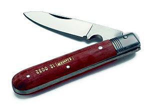 Kabelkniv med træhæfte 60 mm