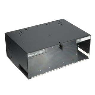 19"" Fiberboks med kabelmanagement for 12x modul ((FAP)) 4U sort