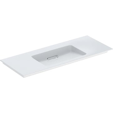 Geberit ONE håndvask 120 x 48 cm u/hanehul, hvid/KeraTect, blank hvid