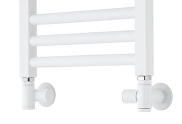 TVS manuelt kombi ventilsæt, hvidt RAL 9016