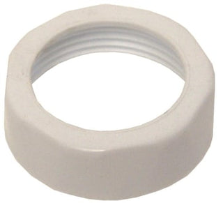 Omløber 1 1/4" hvid plast