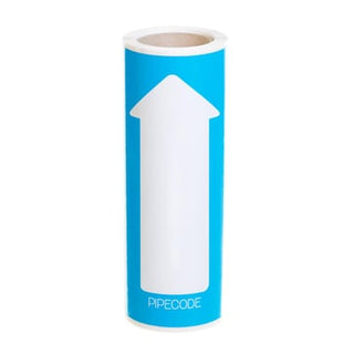 Pipecode rørmærke lysblå nr. 55 80 mm x 5 m