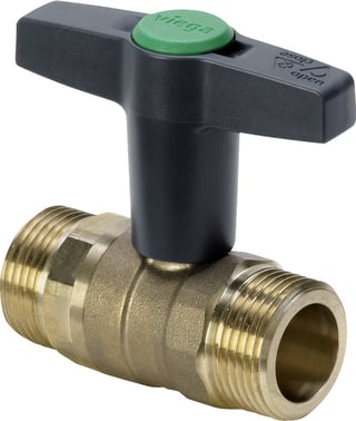 Easytop kuglehane nippel/nippel 112"" rødgods