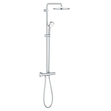 GROHE Tempesta Cosmopolitan 250 brusesystem med termostat til væg, krom