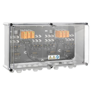 PV Combiner Box, 1000 V, 2 MPP, 3 Inputs / 3 Outputs per MPP, med sikringsholder, overspændingsbesky