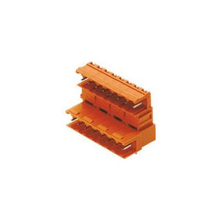 4 polet print stik (( board)) 5.08 mm pitch 3.2mm loddeben 90° orange THT SLAD 04/90 3.2SN OR