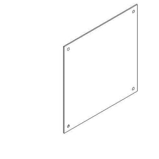 Tabula plade for kabel indføring 2X2M