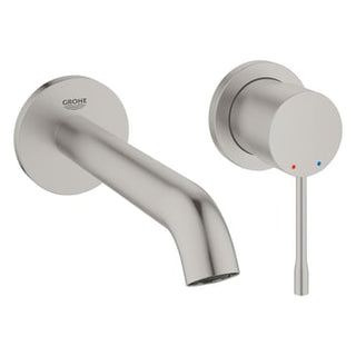 GROHE Essence New etgrebs håndvaskarmatur 1/2/183 mm tud /væg, Supersteel messing