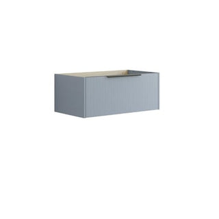 Dansani Mido vaskeskab 80x32 cm m/1 skuffe, stribet blå mat