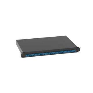 Fiberboks premonteret med 12x SC OS2 adapter duplex blå