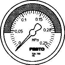 Festo Manometer MA-50-0,25-R1/4-MPA-E-RG