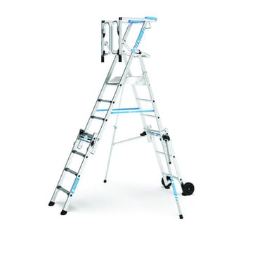 Zarges Teleskopisk Platformstige 7 trin 1,79 m