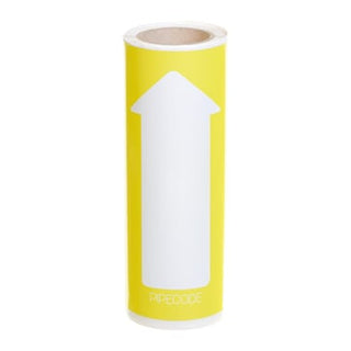 Pipecode rørmærke gul nr. 25 160 mm x 10 m