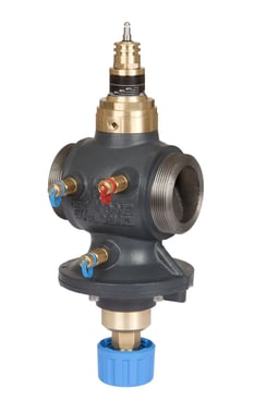 Danfoss AB-QM, DN 40 med målenipler. Udvendigt gevind